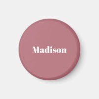 Elegante Minimalistische Rose Gold Weißer Name
