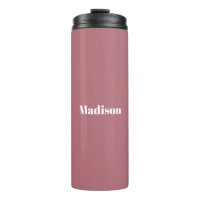 Elegante Minimalistische Rose Gold Weißer Name