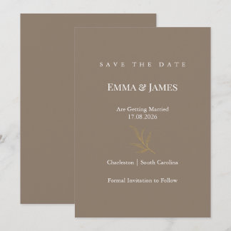Elegante minimalistische Save-the-Date-Karte | Mod Save The Date