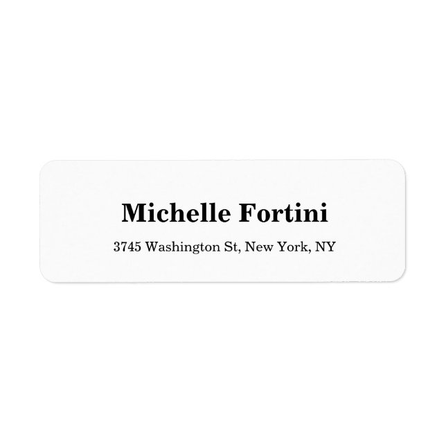 Elegante Minimalistische Schlichte Moderne Schwarz (Vorne)