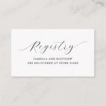 Elegante Minimalistische Schriftregistrierungsinfo