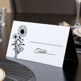 Elegante Minimalistische Schwarz-weiße Hochzeit