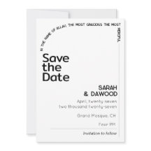 Elegante Minimalistische Schwarze Heirat