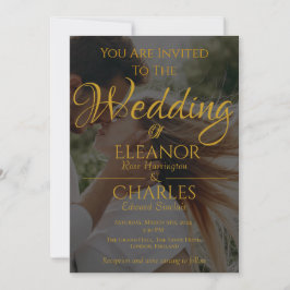 Elegante, minimalistische Sommerhochzeit Einladung