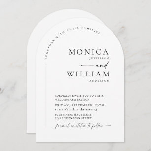 Elegante Minimalistische, stilvolle Kalligraphie-H Einladung