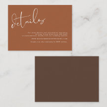 Elegante Minimalistische Terracotta Hochzeit Detai