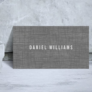 Elegante minimalistische Textur Grau Weiß Berater Visitenkarte