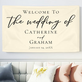 Elegante Minimalistische Typografie-Hochzeit in El Banner
