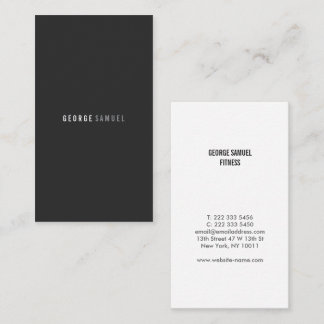 Elegante Minimalistische Unternehmensmarke Visitenkarte