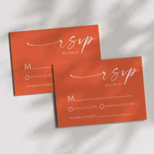 Elegante Minimalistische Verona Sunset Wedding RSV RSVP Karte