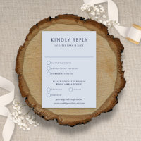 Elegante Minimalistische Vintage Blauen Hochzeit