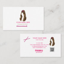Elegante minimalistische Visitenkarte für Friseure