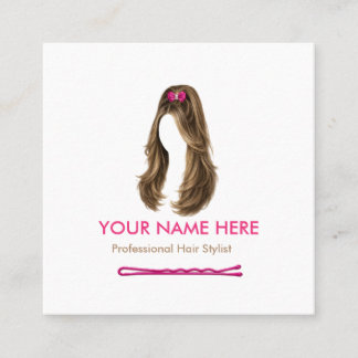 Elegante minimalistische Visitenkarte für Friseure Telefonnummerkarte