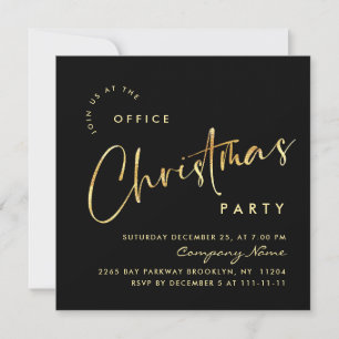 Elegante Minimalistische Weihnachtsfeier Einfach Einladung