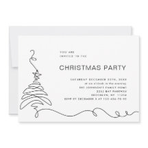 Elegante Minimalistische Weihnachtsfeier