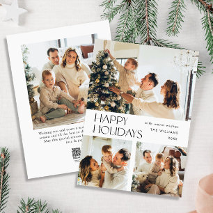 Elegante Minimalistische Weihnachtsgrüße 4 Foto Feiertagskarte