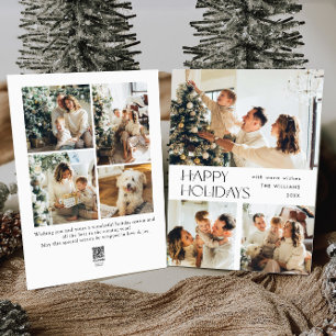 Elegante Minimalistische Weihnachtsgrüße 7 Foto Feiertagskarte