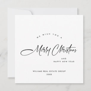 Elegante Minimalistische Weihnachtsgrüße Feiertagskarte