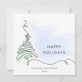 Elegante Minimalistische Weihnachtsgrüße Feiertagskarte