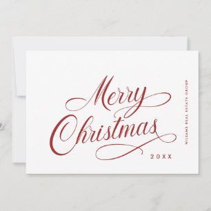 Elegante Minimalistische Weihnachtsgrüße Feiertagskarte