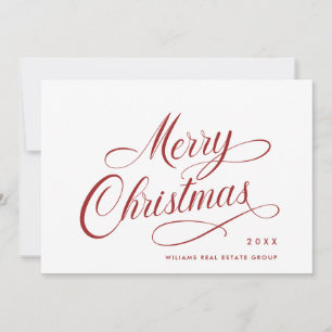 Elegante Minimalistische Weihnachtsgrüße Feiertagskarte