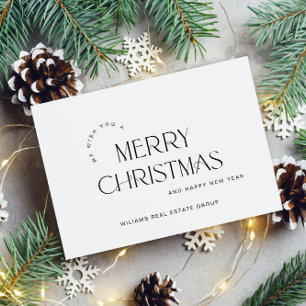 Elegante Minimalistische Weihnachtsgrüße Feiertagskarte