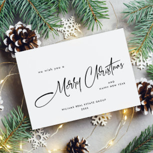 Elegante Minimalistische Weihnachtsgrüße Feiertagskarte
