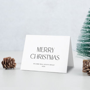 Elegante Minimalistische Weihnachtsgrüße Feiertagskarte