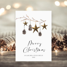 Elegante Minimalistische Weihnachtsgrüße