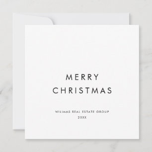 Elegante Minimalistische Weihnachtsgrüße Feiertagskarte