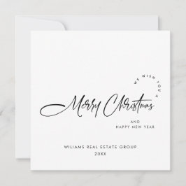 Elegante Minimalistische Weihnachtsgrüße Feiertagskarte