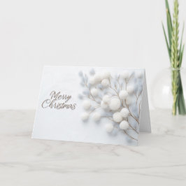 Elegante Minimalistische Weihnachtskarte Karte