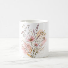 Elegante minimalistische Wildblumen-Geburtstagsges
