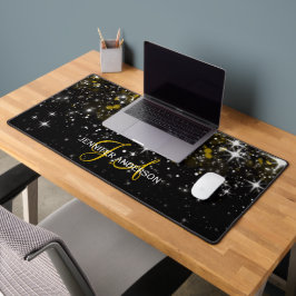 Elegante Mit Monogramm erste Goldstars Desk Mat Schreibtischunterlage