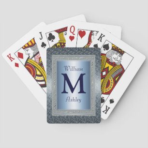 Elegante Mit Monogramm Spielkarten