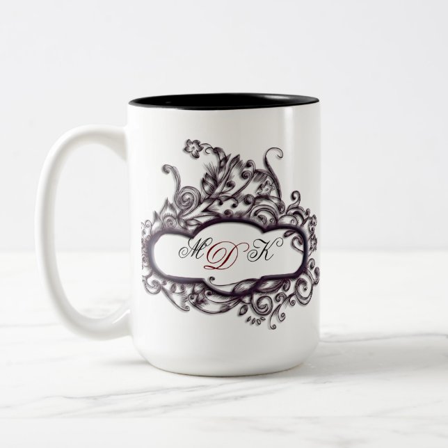 ELEGANTE MIT MONOGRAMM TASSE (Links)