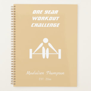 Elegante mit Monogramm Trainingsgewichte in mädche Planer