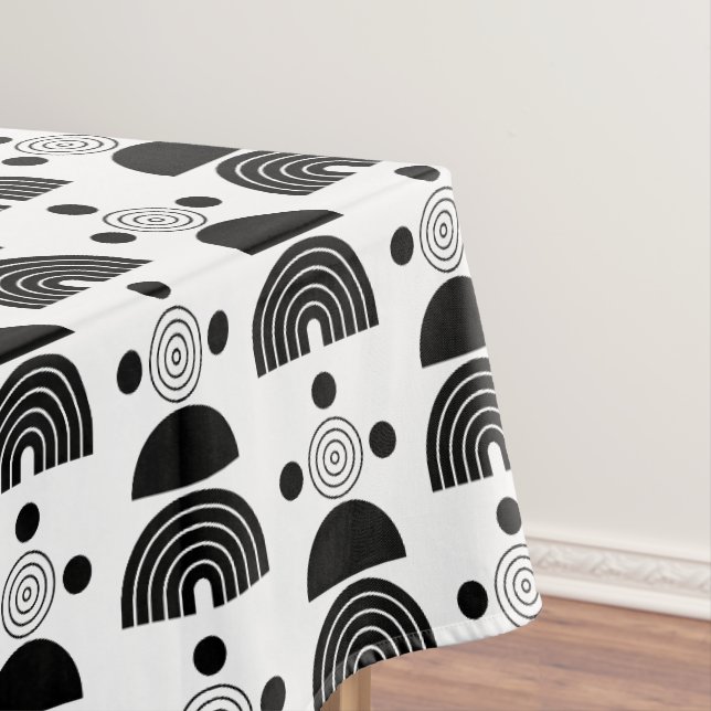 Elegante Mod Arch Lines Tischdecke (Beispiel)