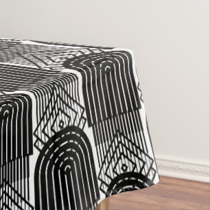 Elegante Mod Arch Lines Tischdecke