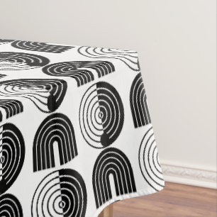 Elegante Mod Arch Lines Tischdecke
