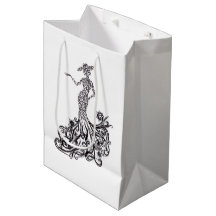 Elegante Mode-Dame-Silhouette Linienkunst Papier-G