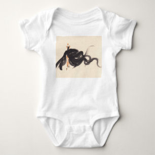 Elegante Mode: Wasserfarbenlady Baby Strampler