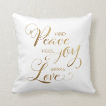 Elegante Modern Gold Christmas Peace Joy Liebe
