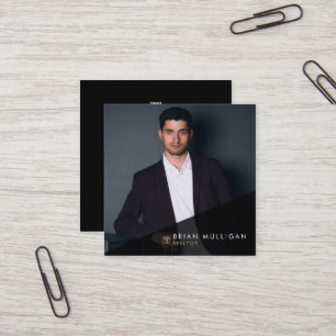 Elegante Modern Real Anwesen Agent Business Card Quadratische Visitenkarte