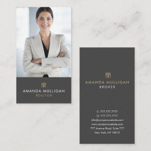 Elegante Modern Real Anwesen Agent Business Card Visitenkarte