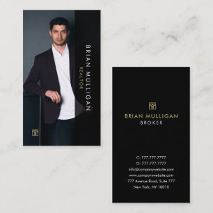 Elegante Modern Real Anwesen Agent Business Card Visitenkarte