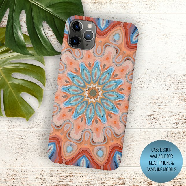 Elegante Moderne Abstrakte Bohemische Mandala Case-Mate iPhone Hülle (Von Creator hochgeladen)