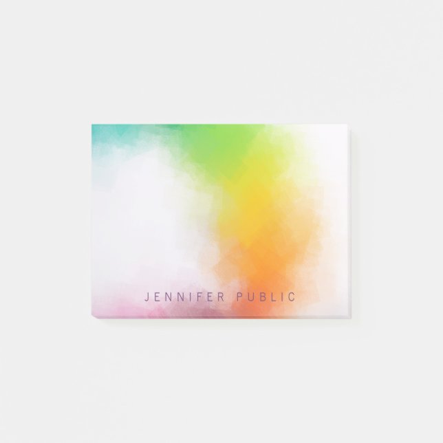 Elegante Moderne Abstrakte Kunst, Dichtung und Mus Post-it Klebezettel (Vorderseite)