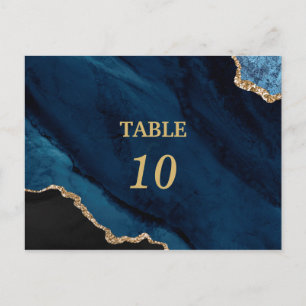 Elegante moderne Achat-Tischnummern-Postkarte Postkarte