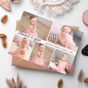 Elegante moderne Babyparty-Dankeschön-Karte stilvo Dankeskarte